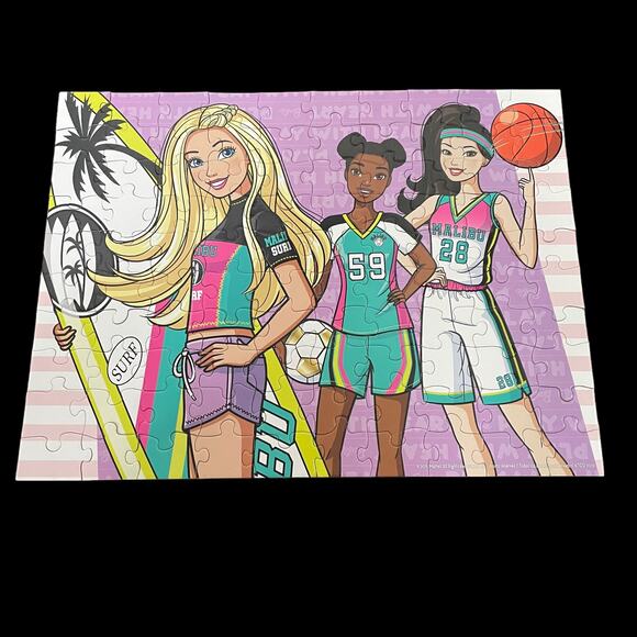 Barbie Doll Puzzle Pail Bucket 8 out of 12 Jigsaw Total/ 2 of 8 Missing Pieces - Picture 8 of 13